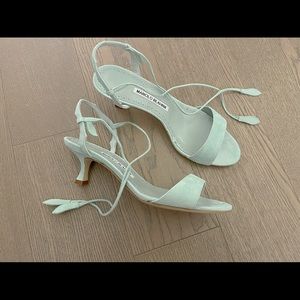 BRAND NEW manolo blahnik Sandal Pump 37.5 W/ Box